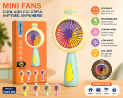 🌈 Mini Rechargeable Hand Fan